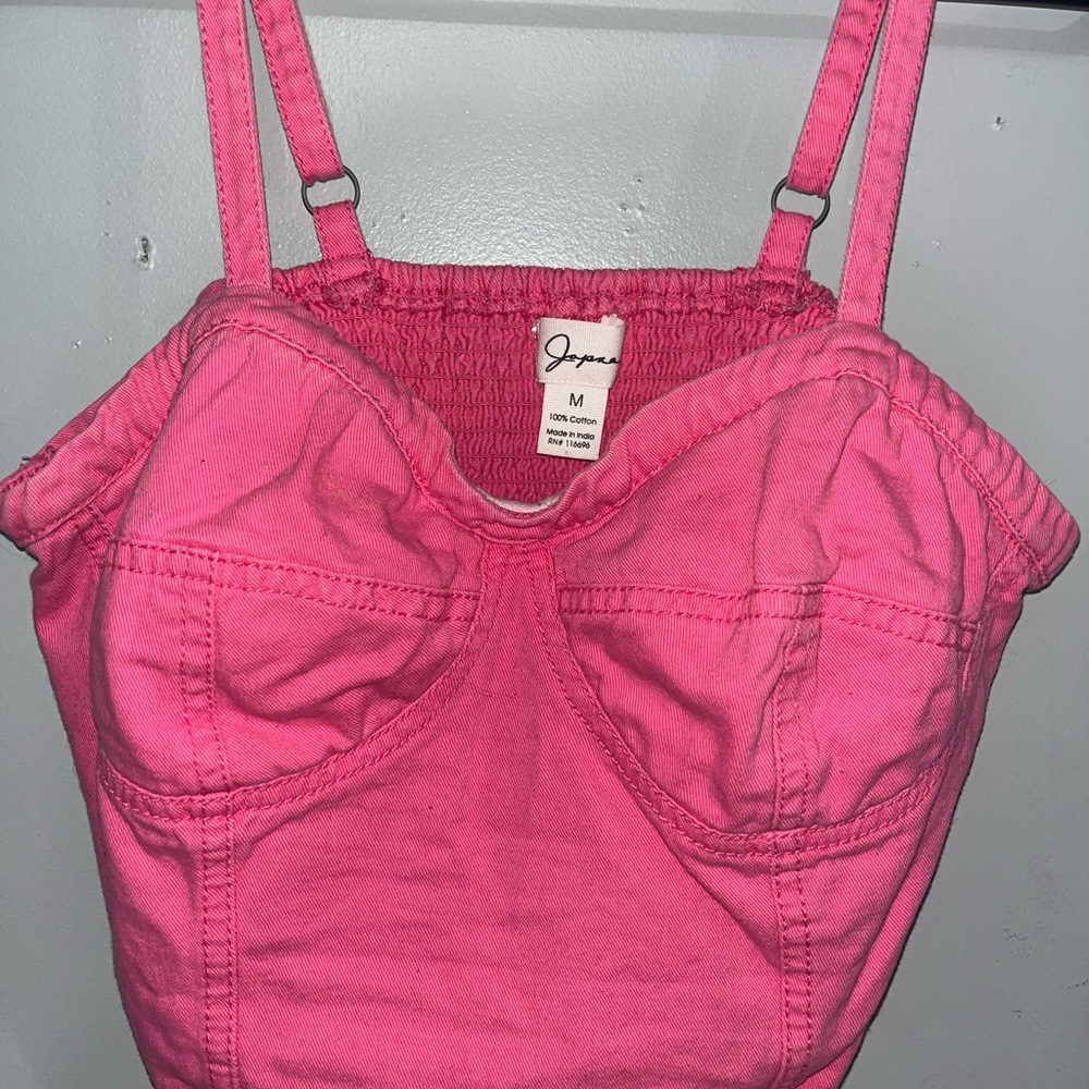 Japna Hot Pink Women's Crop Top